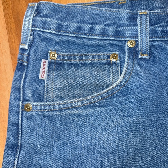 Carhartt men’s‎ medium wash denim 40x32 100% cotton work, casual, play - Picture 5 of 5